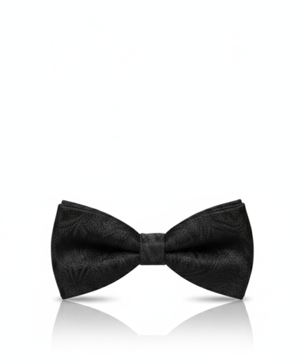 Classic Black Silk Bow Tie – Timeless Formal Men’s Accessory