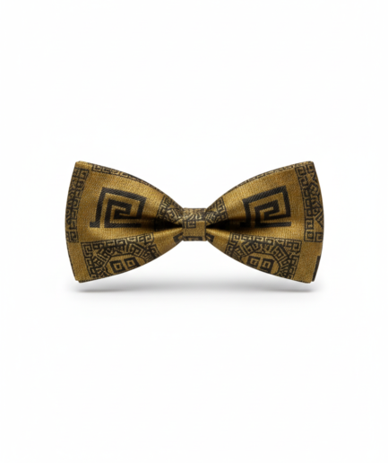 The Earthbound Artisan: Espresso & Onyx Patterned Bow Tie