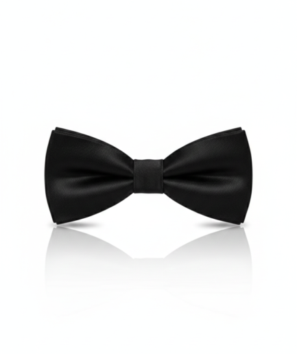 Midnight Elegance: The Essential Matte Black Bow Tie