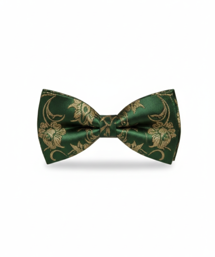 The Emerald & Gold Artisan Bow Tie