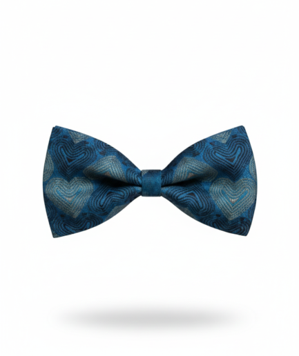The Azure Distinction: Midnight & Sky Blue Silk Bow Tie