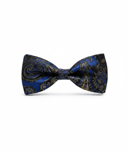 The Sterling Sapphire: Celestial Blue & Silver Filigree Bow Tie