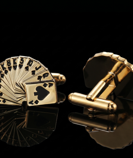 luxurious gold-toned cufflinks