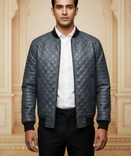 The Modern Monarch: Quilted Fusion Bomber