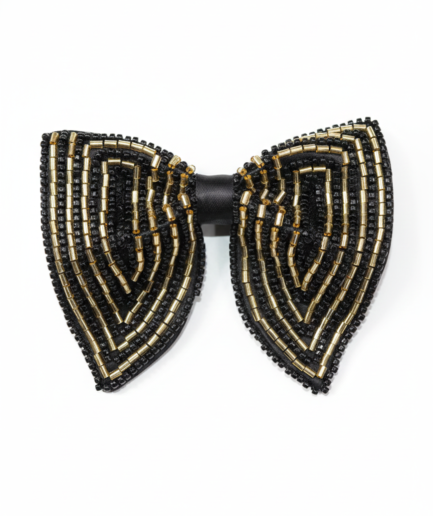 The Gilded Chevron Handcrafted Butterfly Bow  Tie